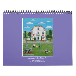 Jen Niles Art 12 month wall calendar