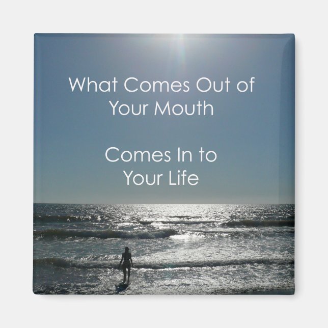 Jen Sincero Badass Motivational Quote Magnet (Front)