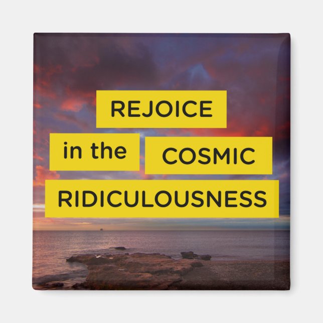 Jen Sincero Badass Motivational Quote Magnet (Front)