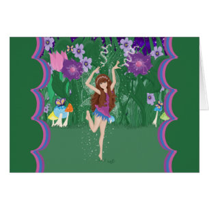 Jen the Dancing Flower Fairy Card