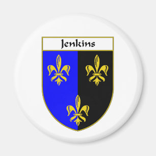 Jenkins Coat of Arms/Family Crest Magnet