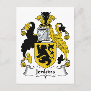 Jenkins Family Crest Postcard