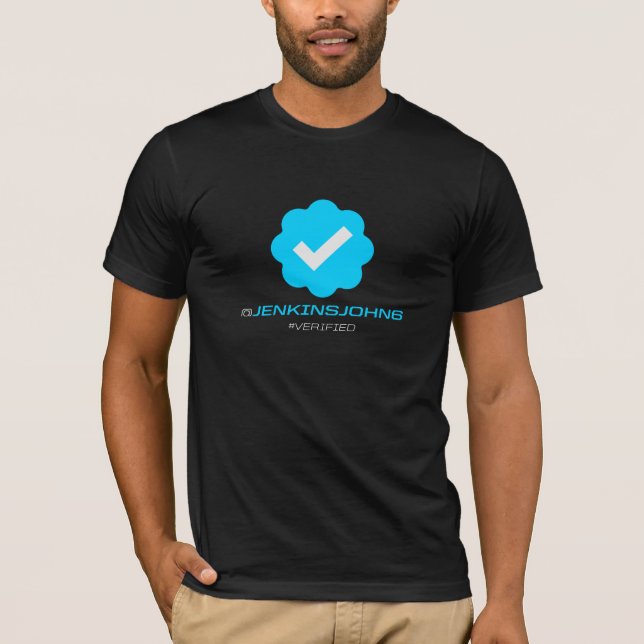 @JenkinsJohn6 - Verified - Black T-Shirt (Front)