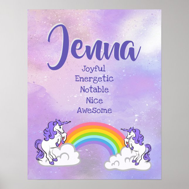 Jenna Name Poster (Front)