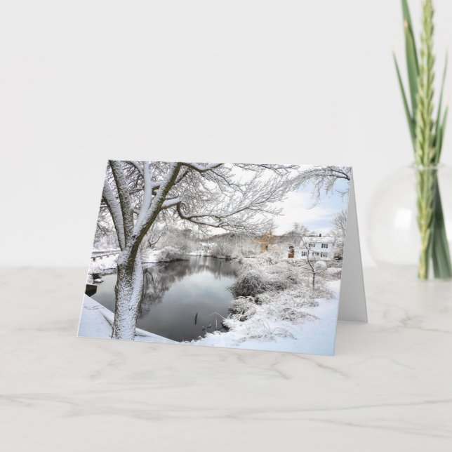 Jenney Pond winter wonderland  Card (Front)