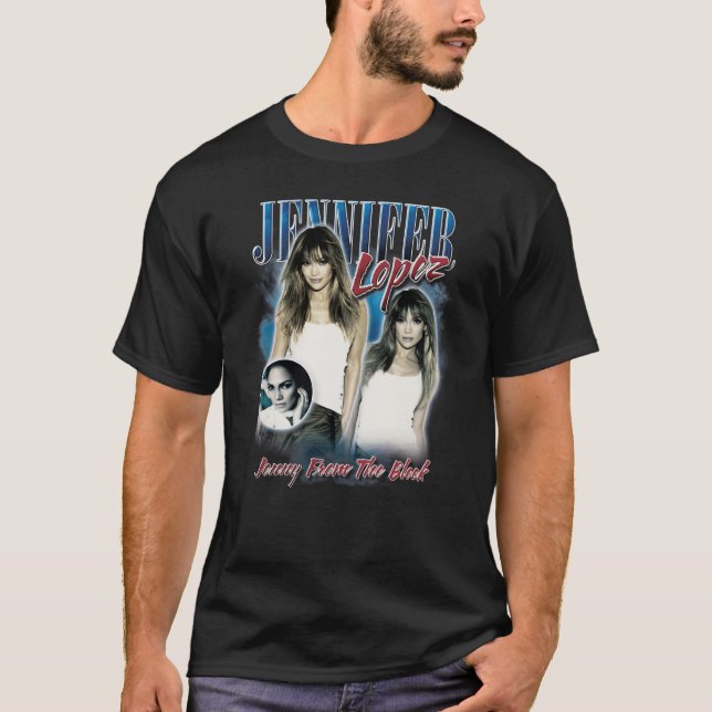 Jennifer Lopez Bootleg Portrait T-Shirt (Front)