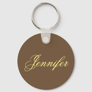 "Jennifer" named Basic Round Keychain .