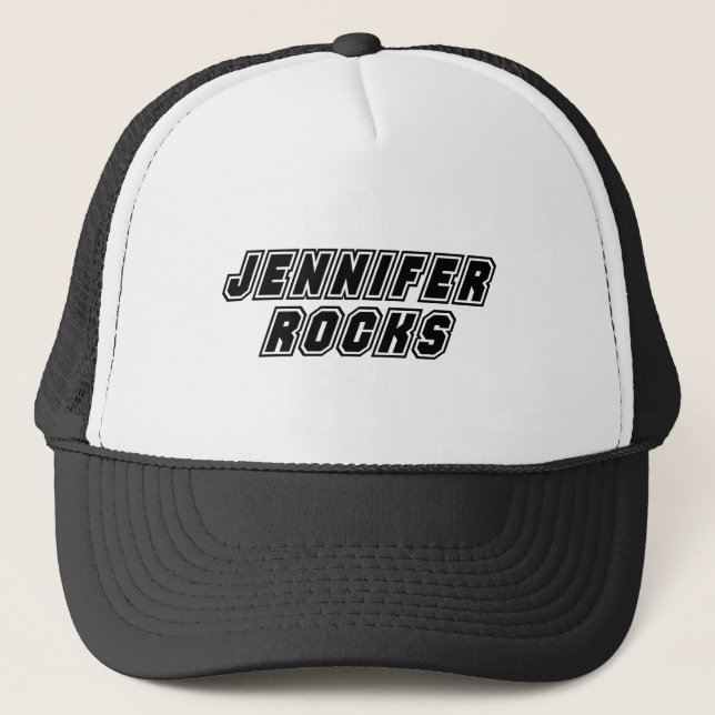 Jennifer Rocks Trucker Hat (Front)