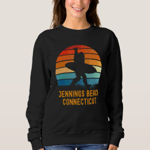 Jennings Beach Connecticut Sasquatch Souvenir Sweatshirt