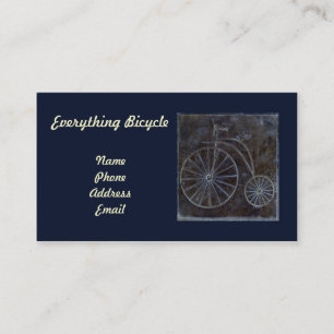 Jenny-Farthing Bicycle Wall Tile Business Card