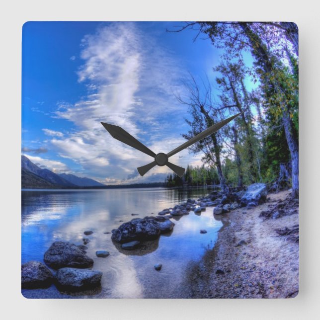 Jenny in Morning Square Wall Clock (Front)