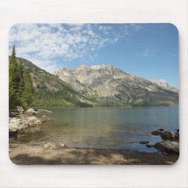Jenny Lake at Grand Teton National Park Mouse Pad (Front)