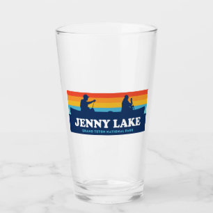 Jenny Lake Grand Teton National Park Canoe Glass