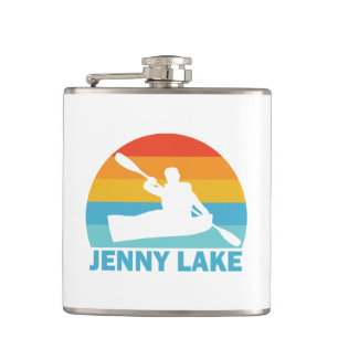 Jenny Lake Grand Teton National Park Kayak Hip Flask