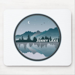 Jenny Lake Grand Teton National Park Reflection Mouse Pad