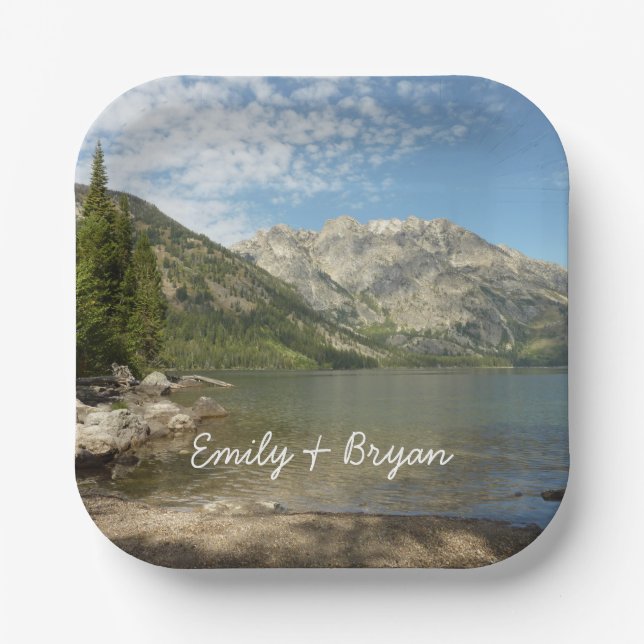 Jenny Lake Paper Plate (Front)