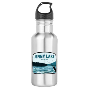 Jenny Lake Wyoming Fishing Rod 532 Ml Water Bottle