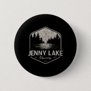 Jenny Lake Wyoming Outdoors Vintage 6 Cm Round Badge