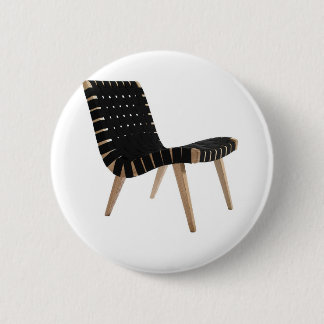 JENS RISOM by Knoll Mid-Century Modern Strap Chair 6 Cm Round Badge