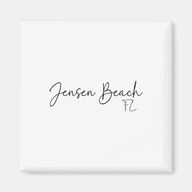 Jensen Beach Florida Ca Retro  Magnet (Front)