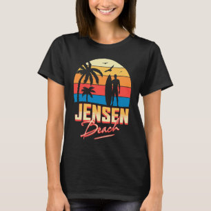 Jensen Florida Beach Surfing Surfer Ocean Summer T-Shirt