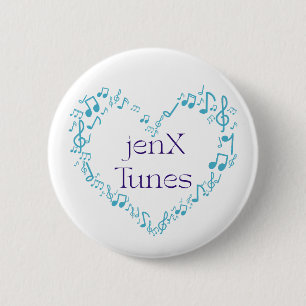 jenX Tunes 6 Cm Round Badge