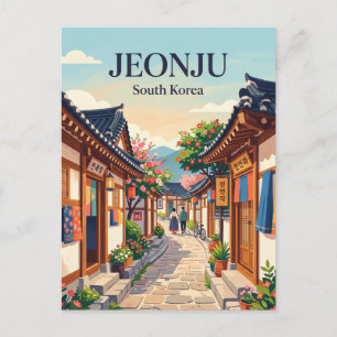 Jeonju Hanok Village Alley South Korea Postcard