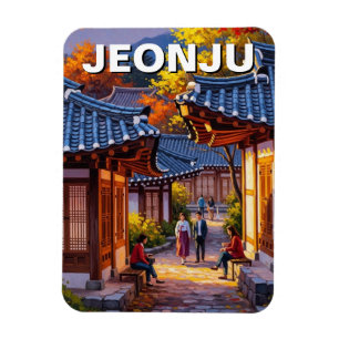 Jeonju Hanok Village South Korea Magnet