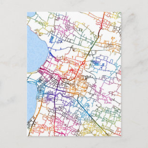 Jepara Indonesia City Map Postcard