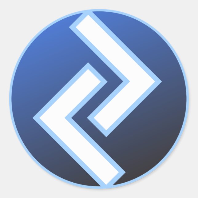 Jeran Jeraz Rune Classic Round Sticker (Front)