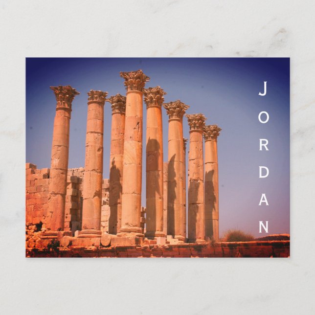 jerash columns jordan postcard (Front)