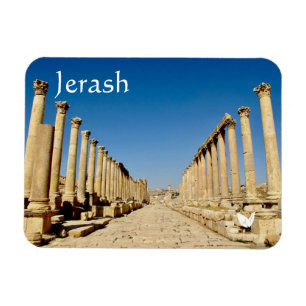 Jerash in Jordan magnet by Velvet Escape