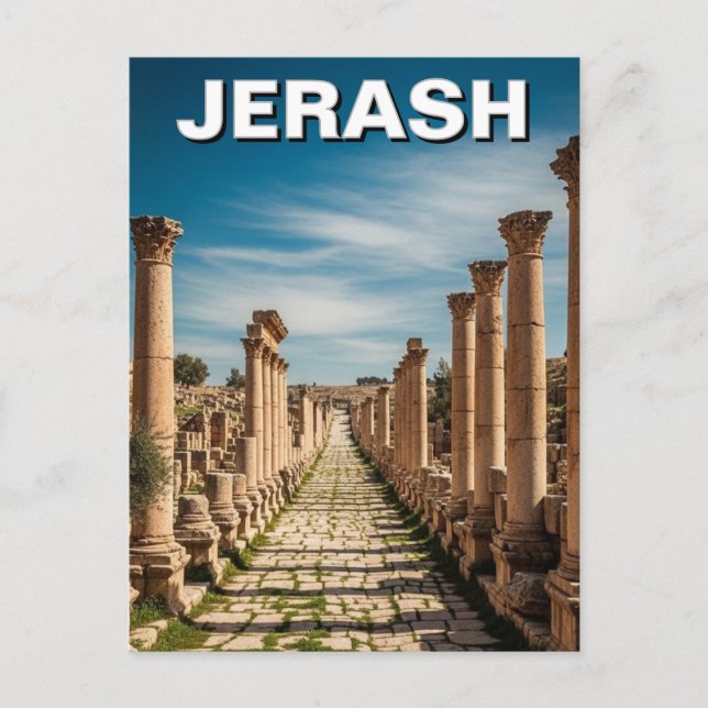 Jerash Jordan Travel Postcard (Front)