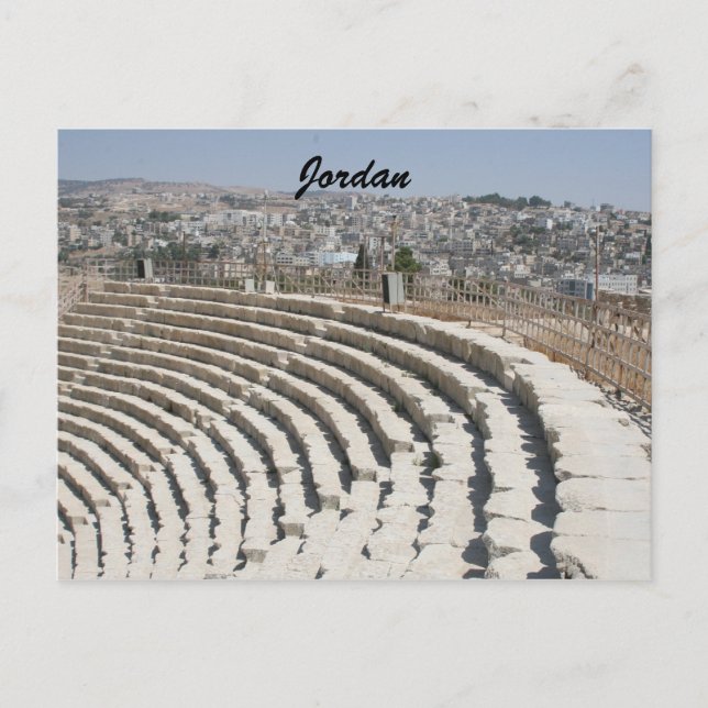 jerash roman amphitheatre postcard (Front)