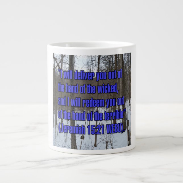 Jeremiah 15:21 WEBU Mug (Front)