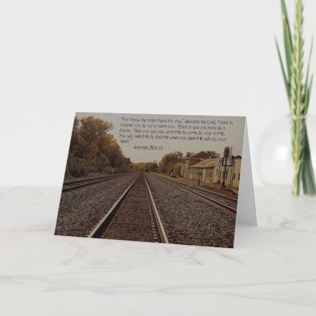 Jeremiah 29:11.  5x7 Card (Front)