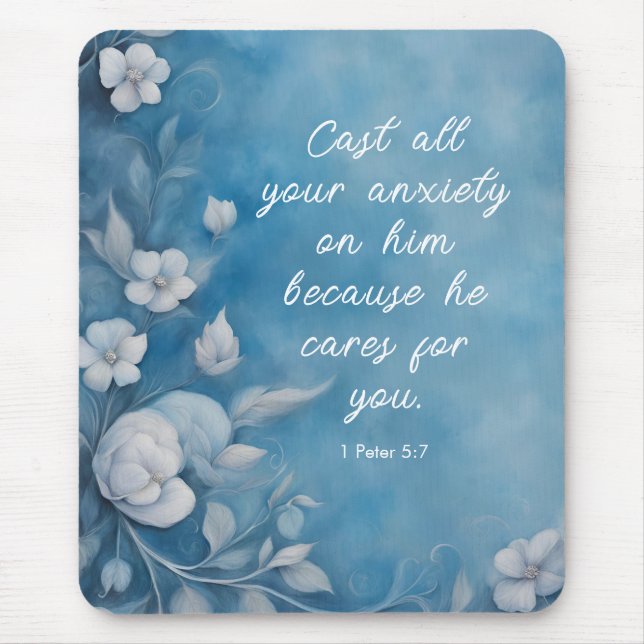 Jeremiah 29:11 Bible Verse Image Mouse Pad (Front)