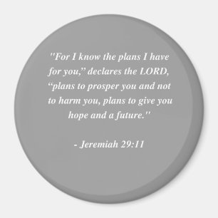 JEREMIAH 29:11 Bible Verse Magnet