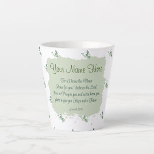 Jeremiah 29:11 Bible Verse Personalise Latte Mug