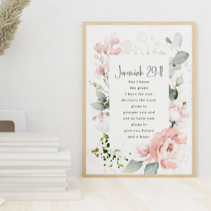Jeremiah 29:11, Bible Verse Poster