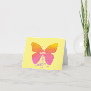 Jeremiah 29:11 Butterfly Note Card