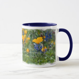 Jeremiah 29:11 California Poppy Mug