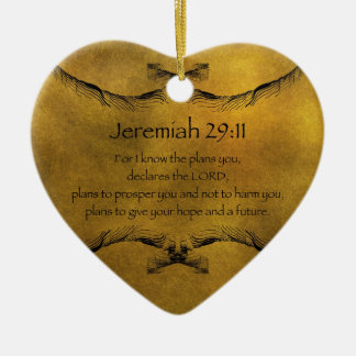 Jeremiah 29:11 ceramic ornament