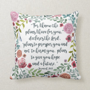 Jeremiah 29:11 cushion