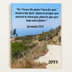 Jeremiah 29:11 Custom Bible Verse Dirt Road Planner