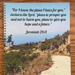 Jeremiah 29:11 Custom Bible Verse Dirt Road Planner