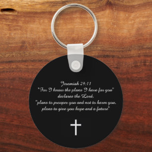 Jeremiah 29:11 Custom Christian Gift Key Ring