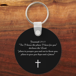 Jeremiah 29:11 Custom Christian Gift Key Ring