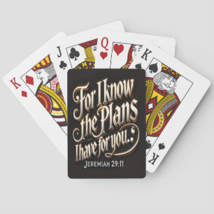 Jeremiah 29:11 Divine Path Playing Cards