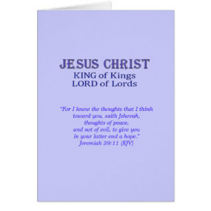 Jeremiah 29:11 Encouragement card